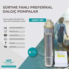 Kaysu Sürtme Fanlı Preferikal Dalgıç Pompa - 4SKM 150 - 1.1 kW - 1.50 HP