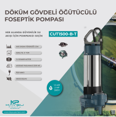 Kaysu CUT1500-B-t 2 HP Öğütücülü Foseptik Pompa 220V 1.5 kW 380V