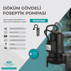 Kaysu Döküm Gövdeli Foseptik Pompa - WQH1500 - 1.50 kW - 2HP