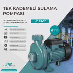 Kaysu Tek Kademeli Sulama Pompası - HCPF-70 - 1.50 kW - 2HP