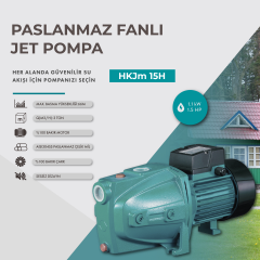 Kaysu Paslanmaz Fanlı Jet Pompa - HKJm 15H - 1.1 kW - 1.5 HP