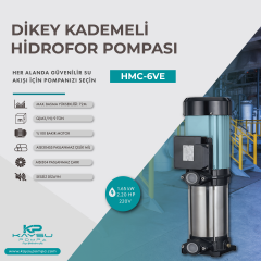 Kaysu Dikey Kademeli Hidrofor - HMC-6VE - 1.65kW - 2.20 HP - 220V