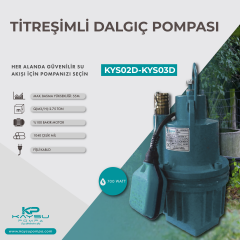 Kaysu Titreşimli Dalgıç Pompası - KYS02D/KYS03D - 700 Watt