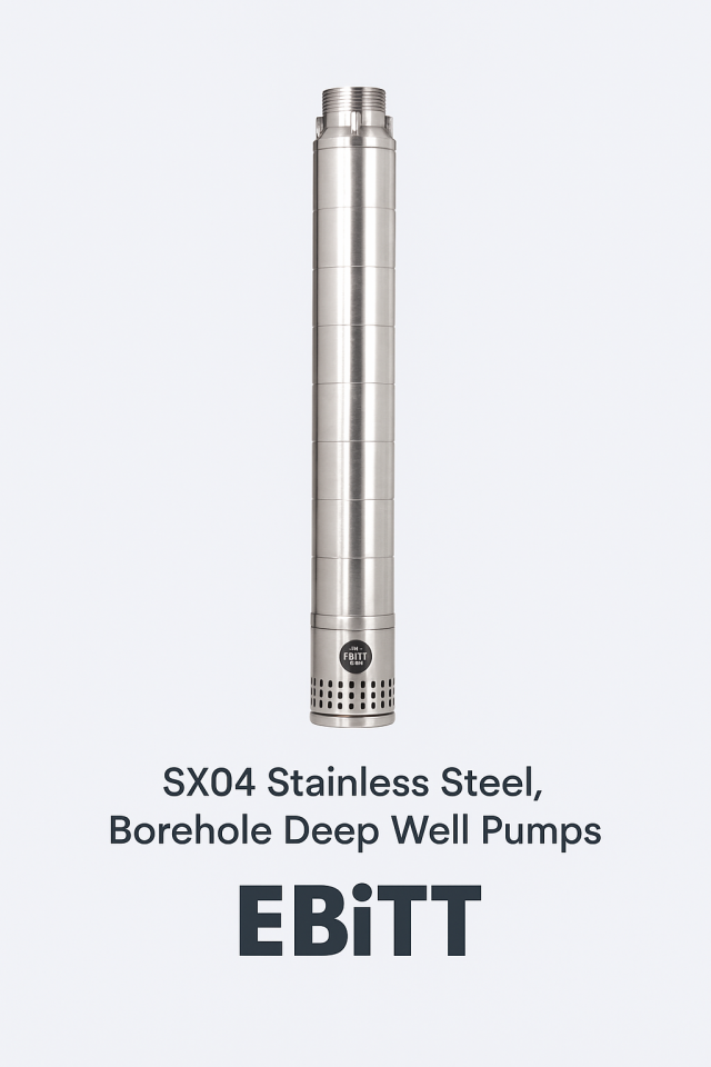 Ebitt SX 0402/27 Paslanmaz Çelik Derin Kuyu Dalgıç Pompa