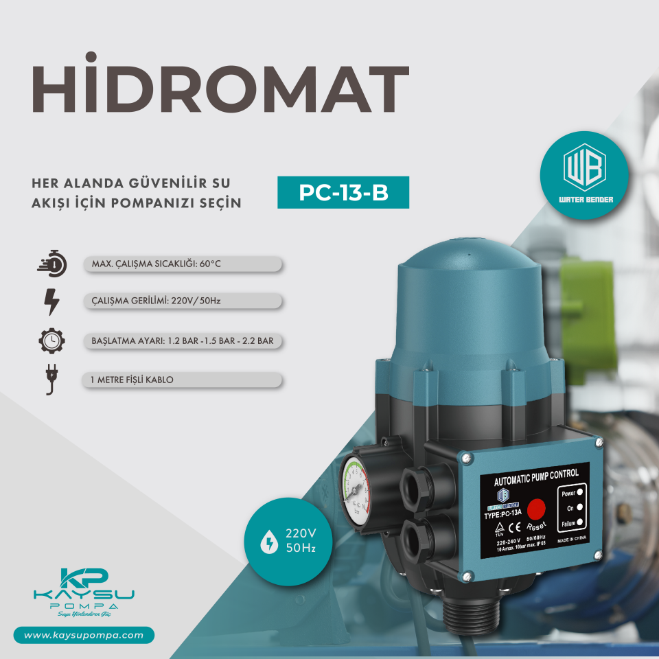 Hidromat  PC-13-B 220V 50Hz