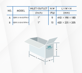 Kaysu Yüksek İrtifalı Keson  Kuyu Pompası QDX1.5-32-075FH - 0.75 kW - 1 HP