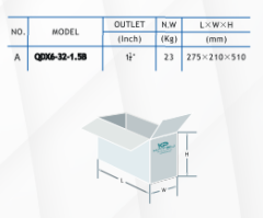 Kaysu Yüksek İrtifalı Keson  Kuyu Pompası QDX6-32-1.5B - 1.50 kW - 2 HP
