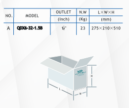 Kaysu Yüksek İrtifalı Keson  Kuyu Pompası QDX6-32-1.5B - 1.50 kW - 2 HP