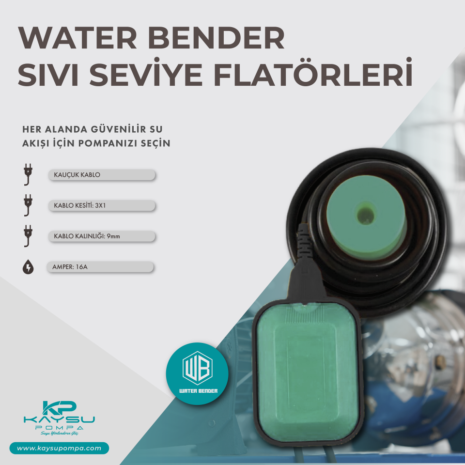 Kaysu Water Bender Sıvı Seviye Flatörleri HNR07 SK-12-A