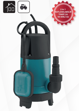 Kaysu Temiz Su Kirli Su Dalgıç Pompa SP750COMB- 0.75 kW - 1 HP