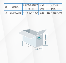 Kaysu Temiz Su Kirli Su Dalgıç Pompa SP750COMB- 0.75 kW - 1 HP