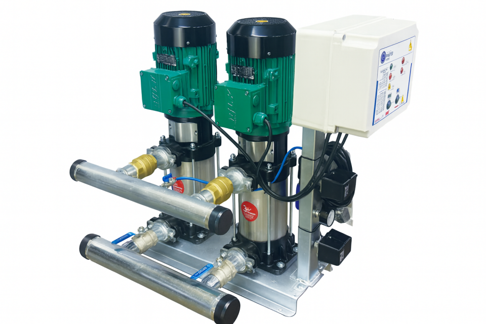 Hidrotank 2 MVK 9/9 T Dikey Pompalı Hidrafor - Trifaze