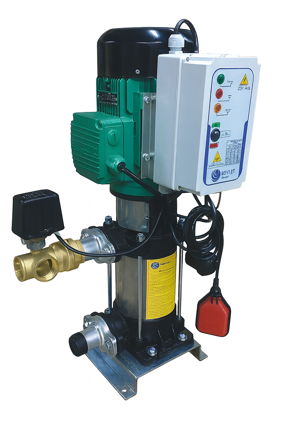 Hidrotank 3 MVK 25/8 T Dikey Pompalı Hidrafor - Trifaze