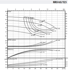 NRC 65-125/4 Inline Tip Yatay Sirkülasyon Pompası