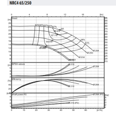 NRC 65-250/18,5 Inline Tip Yatay Sirkülasyon Pompası