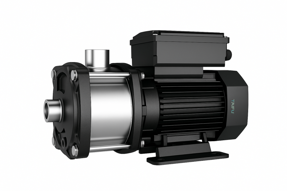 Taifu THM(m)2-5 Çelik Fanlı Yatay Milli Çok Kademeli Pompa 0.75 HP 5 Kademe