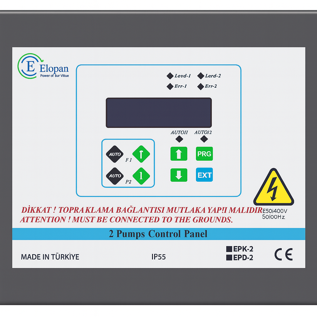 Elopan EPD-2T Kontrol Paneli 3 Faz 400V