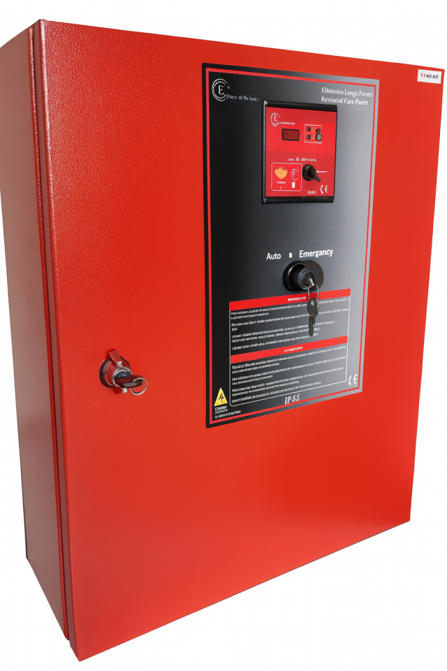 Elopan EYH-1/75 Kw LCD Ekranlı 1 pompalı Yangın Panosu Yıldız Üçgen