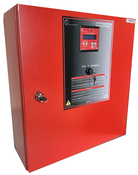 Elopan EYH-1/132 Kw LCD Ekranlı 1 pompalı Yangın Panosu Yıldız Üçgen